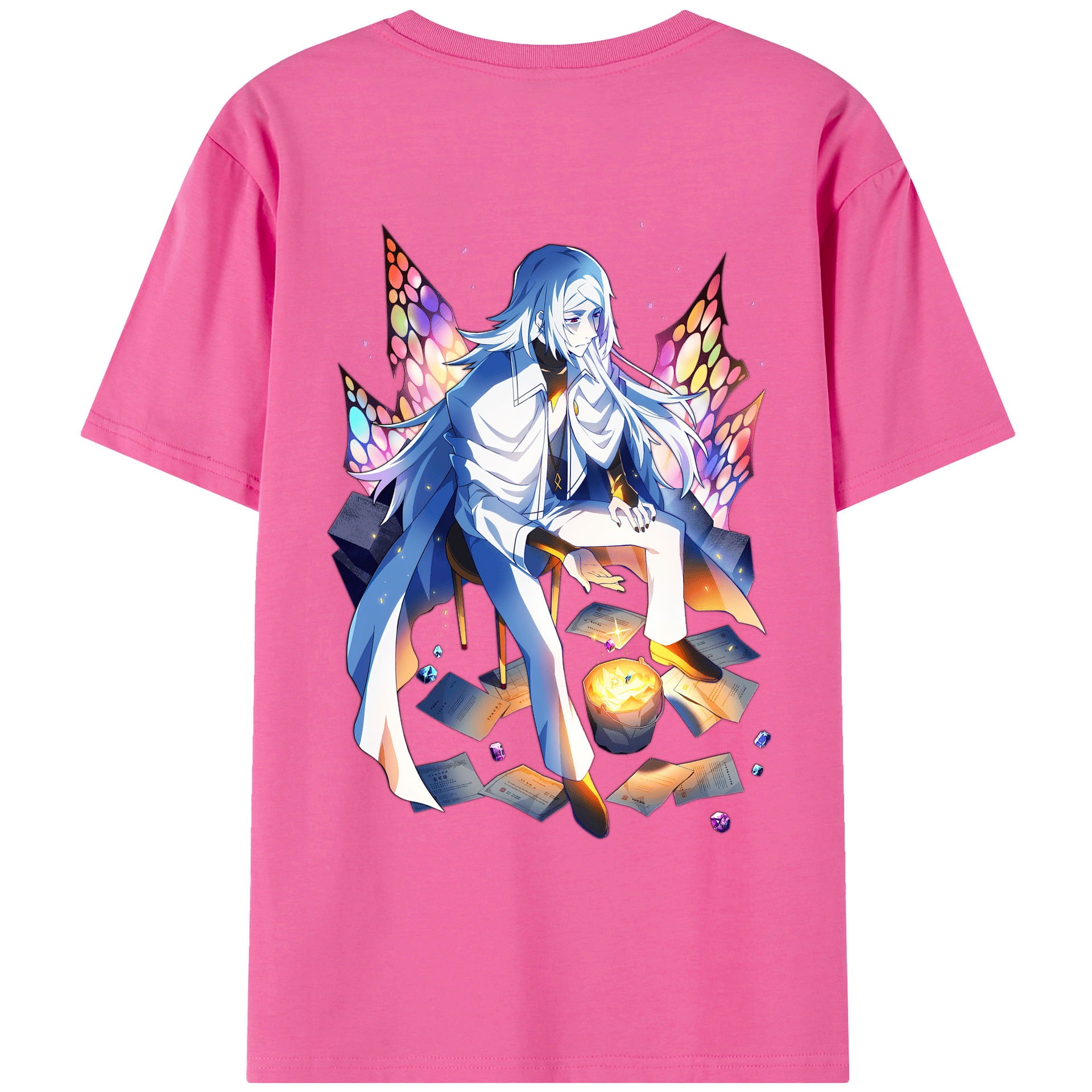 （画像用） 文豪ストレイドッグス Bungo Stray Dogs レディース半袖Tシャツ(バックプリント)